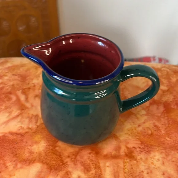 Speckled Ceramic Creamer Pitcher Multi Color - Picture 2 of 9